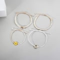 Miniatyrbillede 5 af 5: Solsikke snor armbånd håndlavet flettet reb charms boho surfe