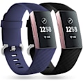 Miniatyrbillede 1 af 5: 2 stk. udskiftningsremme kompatibel med Fitbit Charge 3/Fitbit C