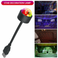 Miniatyrbillede 1 af 5: USB Stjerneprojektor Natlampe 4 Farver Stjernelampe til Bil Loft