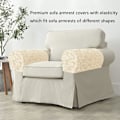 Miniatyrbillede 2 af 5: (Khaki) 2 stk. Armlænsbetræk Sofa, Stolearmlæn Beskyttere Stræk,