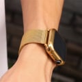 Pikkukuva 3 / 5: 40mm kultainen ranneke silikonikotelolla ja Apple Watch -rannekkeella, magneetti