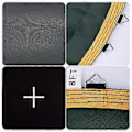 Miniatyrbillede 3 af 5: Trampolin Kantbeskyttelse Udskiftning Springmåtte Genanvendelig Mesh Reparationsmåtte Springdug Trampolin Springmåtte til Gymnastik Udendørs Træning (8ft med 42 Spænder) 8ft with 42 Buckles