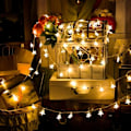 Miniatyrbillede 4 af 4: Starlight LED-stjerne varm farve \"stik-i-modeller\" 10 meter 100 lys