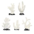 Miniatyrbillede 1 af 2: 5 stk. Koralddekorationer i harpiks, simuleret koraltræ, fisk, akvarium, ornamenter (1+2+4+5+6)