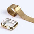 Pikkukuva 2 / 5: 40mm kultainen ranneke silikonikotelolla ja Apple Watch -rannekkeella, magneetti
