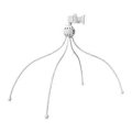 Miniatyrbilde 3 av 5: Telefonstativ Telefonholder for seng Roterende fleksibel mobiltelefonholder Justerbart stativ for skrivebord bil (Hvit) White