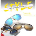 Pikkukuva 4 / 5: Ylisuuret klassiset mustat aurinkolasit Goggle Retro Gold Alloy
