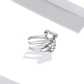 Miniatyrbillede 4 af 5: Sødt Koala Øre Manchet Wrap Øreringe 925 Sterling Sølv Krystal Cub