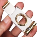 Miniatyrbild 2 av 4: Cigarrsax i fickformat av metall, skarpt blad, rostfritt stål (1 st guld)