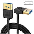 Miniatyrbillede 4 af 5: DisplayPort Kabel DP1.4 Vinklet Silikone Display Port Ledning Forbedrer Holdbarhed 8K60Hz 4K/144Hz Flere Størrelser 100cm upper elbow