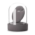 Miniatyrbillede 1 af 5: Multifunktionel smykkevitrine med klart glaslåg, stilfulde ringe/halskæder/armbånd/øreringe display rekvisitter Grå Gray B