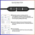 Pikkukuva 5 / 5: Langattomat magneettiset Bluetooth-kuulokkeet, urheilukuulokkeet, handsfree-mikrofoni, melu