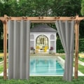 Miniatyrbilde 2 av 4: 2 stk Utendørs vanntette gardiner, pergola isolasjonsgardiner, utendørs