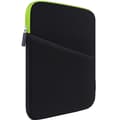 Tablet Sleeve Veske med Tilbehørslomme, Svart+Grønn for 12.9 i