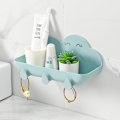 Miniatyrbillede 2 af 5: Kreativ Toilet Hylde Fri Stansning Lim Badeværelse Væghængt Til