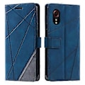 Miniatyrbild 1 av 5: Plånboksfodral för Samsung Galaxy Xcover 5 Linjer Präglat PU Läder Telefonskal Style A