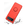 Pikkukuva 3 / 4: Silikoninen Integroitu Rengaskotelo Samsung Galaxy Z Flip4:lle Hawthorn Red