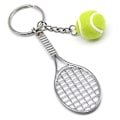 Miniatyrbillede 4 af 5: 4 stk. Tennis Racket Nøglering, Metal Nøglering Kreativ Nøglering S