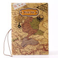 Miniatyrbilde 1 av 5: Verdenskart 3D passholder (brun), fasjonabel passveske,
