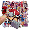 Miniatyrbillede 4 af 5: Teens Hero Stickers 50stk Vandtætte til Decal, Laptop Hydro Flas