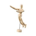Miniatyrbillede 1 af 5: Kunstner Træ Mannequin, Træ Mandlig Mannequin, Dukke Ornament Stand, Figur Model, Leddelt Mannequin, Fleksible Kropsled til Kontor (S) S