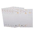 Miniatyrbild 1 av 5: 8x Inbjudningsbrev Skrivpapper Hälsningspapper Linjerat Skrivpapper Present (Vit B) White B