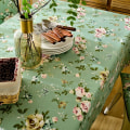 Miniatyrbilde 3 av 4: Mote design blomstertrykk duk hjem vaskbar bomull