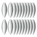 Pikkukuva 1 / 5: Uistelu Lusikat Spinner - Spinner Uistelu Lusikat Vieheiden Valmistukseen Kalastustarvikkeet DIY Kalastustarvikkeet 20KPL (HopeaD) Silver D