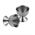 Miniatyrbilde 4 av 5: Eggeholder i rustfritt stål for frokost og kjøkkenbruk, kokeverktøy, eggekopp i rustfritt stål for kokte egg, sølv Silver