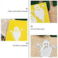 Miniatyrbillede 2 af 3: Halloween Spøgelse Metal Skærestencils Prægning DIY Håndværk Dekoration