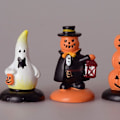 Pikkukuva 2 / 4: 3 kpl Halloween-keijupuutarhan miniatyyrikurpitsakoristetta
