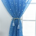 Miniatyrbilde 4 av 5: 1PC- 100 * 200 Cm ( Blå ) Voile Vindusgardin Romantisk Sølv
