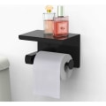 Pikkukuva 3 / 5: WC-paperiteline, rullapaperiteline ilman porausta, WC-paperiteline, paperiteline hyllyllä, SUS 304 ruostumaton teräs, itseliimautuva liima ja seinäkiinnitys kylpyhuoneeseen