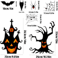 Pikkukuva 4 / 5: 8 arkin Halloween-ikkunatarrat, kaksipuoliset pelottavat irrotettavat W