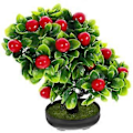 Pikkukuva 2 / 2: Keinotekoinen ruukkukasvi Hedelmäpuu Työpöydälle Teko Ruukkukasvi Hedelmäpuu Teko Bonsai Koriste As Shown 3
