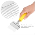 Miniatyrbilde 3 av 5: Biståve Uncapping Gaffel Rustfritt Stål Honey Comb Beekeeping