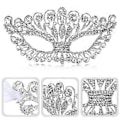 Miniatyrbillede 2 af 2: Elegant Rhinestone Maske Luksus Krone Legering Dame Maske til Maskeradefest