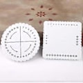 Miniatyrbilde 3 av 5: HOT! 2 stk/sett Rund & Firkant Armbånd Strikking Kumihimo Disk Brett Flettet Tau