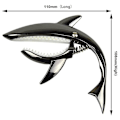 Miniatyrbilde 3 av 5: Shark gitar-stemmeclip, stemmeclip i sinklegering, egnet for akustisk, elektrisk klassisk gitar og bass ukulele stemmeclip, rosagullfarge