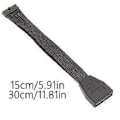 Miniatyrbillede 3 af 5: USB3.0 Header Forlængerkabel Lav Profil USB3.0 Intern 19/20 Pin Header Forlænger Bundkort Adapter Old style 15cm