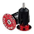 Miniatyrbild 1 av 5: 2 st Aluminiumlegering Cykelstyre Ändpluggar Vägkapslar Cykling Mountainbike Mtb Grepp Styre Ändplugg Röd Red