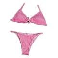 Pikkukuva 2 / 5: Naisten uimapuku Push Up -rintaliivit Bikini-setti Uimapuku Rantavaatteet (syvän pinkki M) deep pink M
