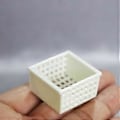 Miniatyrbillede 3 af 4: 3 stk. Fe Hus Køkken Tilbehør Opbevaringskurv Miniature Kurv (Hvid)