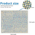 Miniatyrbilde 3 av 5: 1 stk AB Farge 9,4 x 7,9 Tommers Bling Krystall Rhinestone Klistremerke DIY