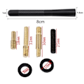 Miniatyrbillede 2 af 5: 3,14\" 80 mm kulfiber poleret finish & mat sort aluminium