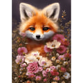 Miniatyrbild 1 av 5: 30x40cm Diamantmålning Räv Kits, 5D Diamantmålning Kits för A
