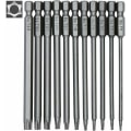 Miniatyrbilde 1 av 5: 11-delt sett med lange Torx-bits for elektrisk skrutrekker og skrutrekker