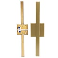 Miniatyrbilde 4 av 5: Lineær Vegglampe Gullfarget Moderne Enkel Lang Stripe Vegglampe for Soverom Stue 85265V
