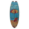 Miniatyrbilde 1 av 2: Surfebrettskilt i tre, hengende surfebrettskilt i tre, dekorativ veggpynt (blå)