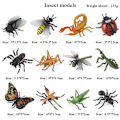 Miniatyrbild 2 av 5: 12 st realistiska insektsfigurer leksaker Multi-style pedagogiska för